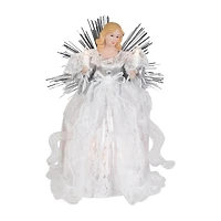 Northlight 11" Lighted Angel With Candle Christmas Tree Topper