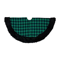 Northlight 48" Plaid Plush Indoor Tree Skirt