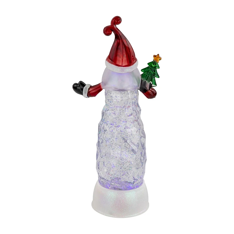 Northlight 12" Led Lighted Santa Acrylic Christmas Snow Globe