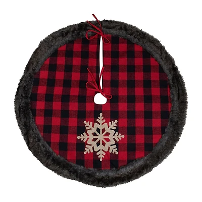 Northlight 48" With Burlap Snowflake Indoor Tree Skirt