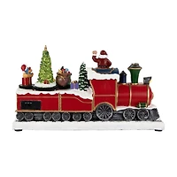 Northlight 12" Led Lighted Animated And Musical Toy Shop Train Plays Music Christmas Village