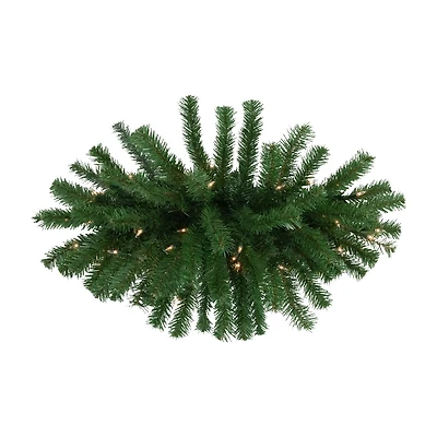Northlight 28" Pre Lit Dorchester Pine Swag