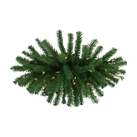 Northlight 28" Pre Lit Dorchester Pine Swag