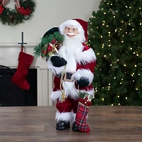 Northlight 2ft Standing Santa With Presents Christmas Figurine