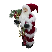 Northlight 2ft Standing Santa With Presents Christmas Figurine