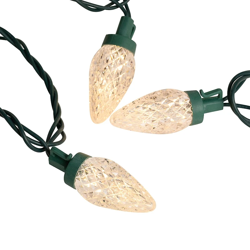 Northlight 66ft 100ct Warm White Led Faceted C9 String Lights
