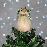 Northlight 11" Angel With Candle Lighted Christmas Tree Topper