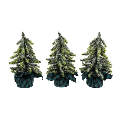 Northlight 9" Mini Iced Downswept Pine Pine Christmas Tree