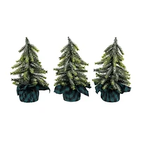 Northlight 9" Mini Iced Downswept Pine Pine Christmas Tree