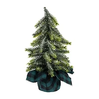 Northlight 9" Mini Iced Downswept Pine Pine Christmas Tree