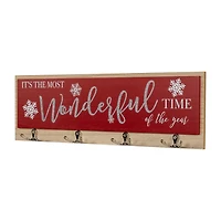 Northlight 20" Snowflakes "Itfts The Most Wonderful Time Of The Year" Wall Sign