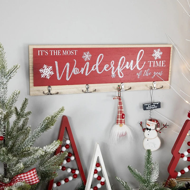 Northlight 20" Snowflakes "Itfts The Most Wonderful Time Of The Year" Wall Sign