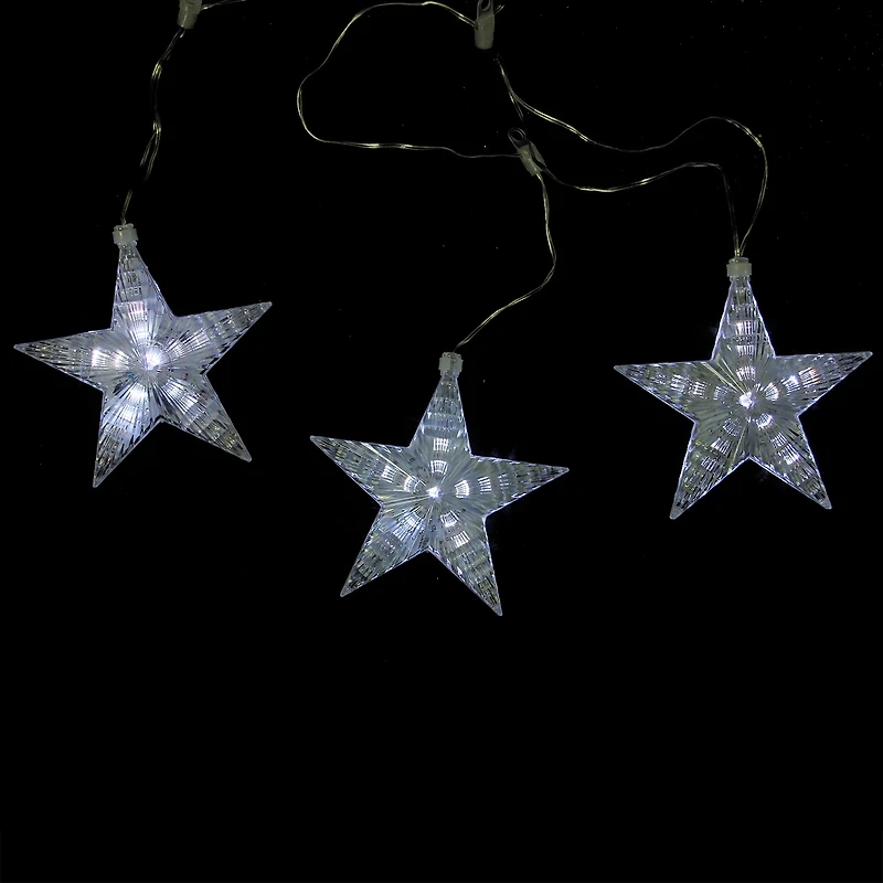Northlight 4ft 3ct Led Cascading Star Outdoor Icicle Lights