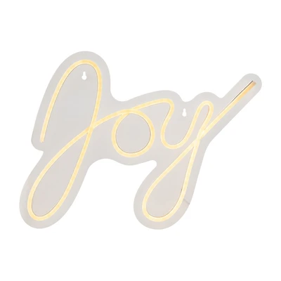 Northlight 15" Led Joy Neon Lighted Wall Or Window Wall Sign