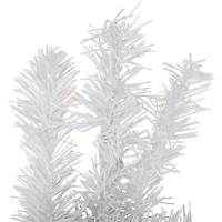 Northlight 30" Pre Lit Led White Canadian Pine Wreath