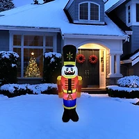 Northlight 6ft Lighted Inflatable Nutcracker Soldier Christmas Inflatable