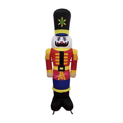 Northlight 6ft Lighted Inflatable Nutcracker Soldier Christmas Inflatable