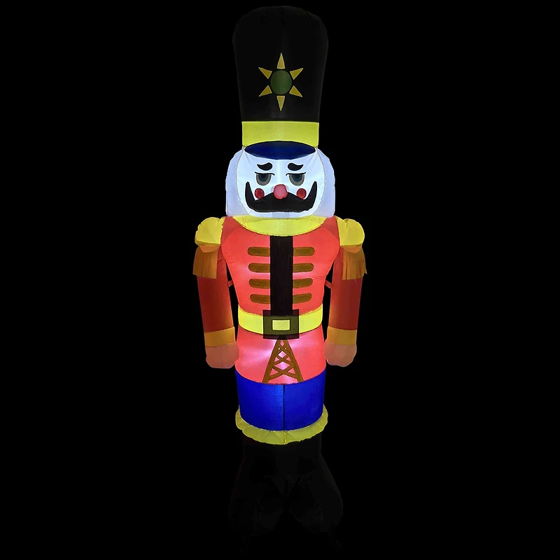 Northlight 6ft Lighted Inflatable Nutcracker Soldier Christmas Inflatable