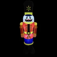 Northlight 6ft Lighted Inflatable Nutcracker Soldier Christmas Inflatable