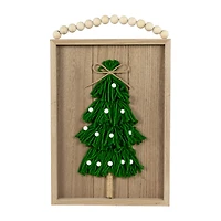 Northlight 14" Knitted Wooden Framed Wall Sign
