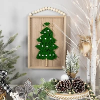 Northlight 14" Knitted Wooden Framed Wall Sign