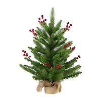 Northlight 24" Potted Sarasota Pine Artificial Mini 2 Foot Pine Christmas Tree