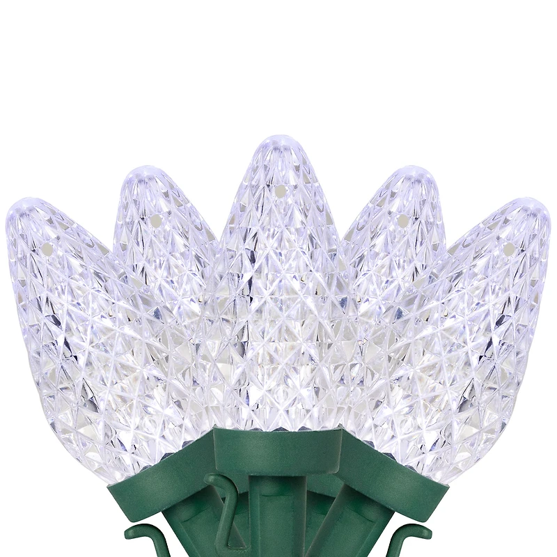 Northlight 67ft 100ct Pure White Faceted Led C9 String Lights