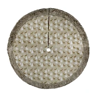 Northlight 48" Knit Deer And Tree Indoor Tree Skirt