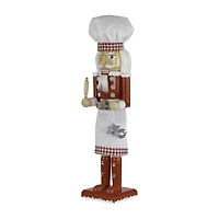 Northlight 15" Baker With Rolling Pin Wood Christmas Nutcracker