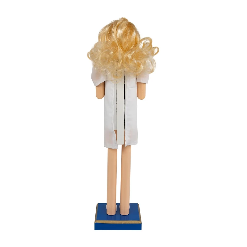 Northlight 15" Nurse With Stethoscope Wooden Wood Christmas Nutcracker