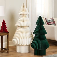 Northlight 3ft Accordion Honeycomb Foldable Paper 3 Foot Christmas Tree