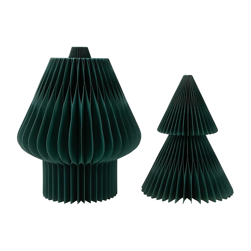 Northlight 3ft Accordion Honeycomb Foldable Paper 3 Foot Christmas Tree