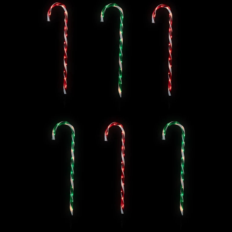 Northlight 28" Lighted Outdoor Candy Cane Christmas Yard Art