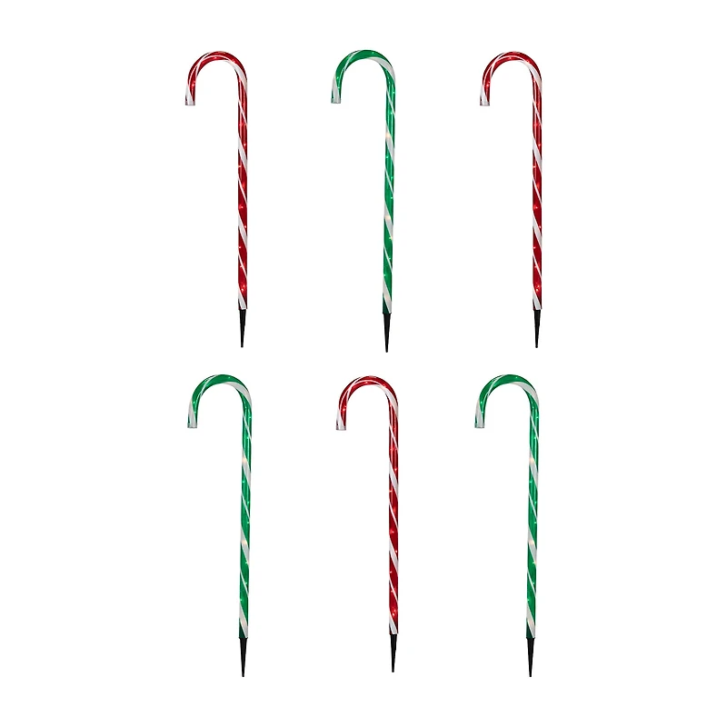 Northlight 28" Lighted Outdoor Candy Cane Christmas Yard Art