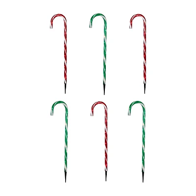 Northlight 28" Lighted Outdoor Candy Cane Christmas Yard Art