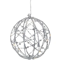 Northlight 8" Led Lighted Wired Hanging Ball String Lights