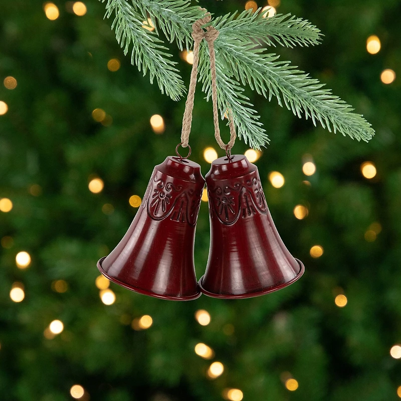 Northlight 6" Embossed Bell Christmas Ornament