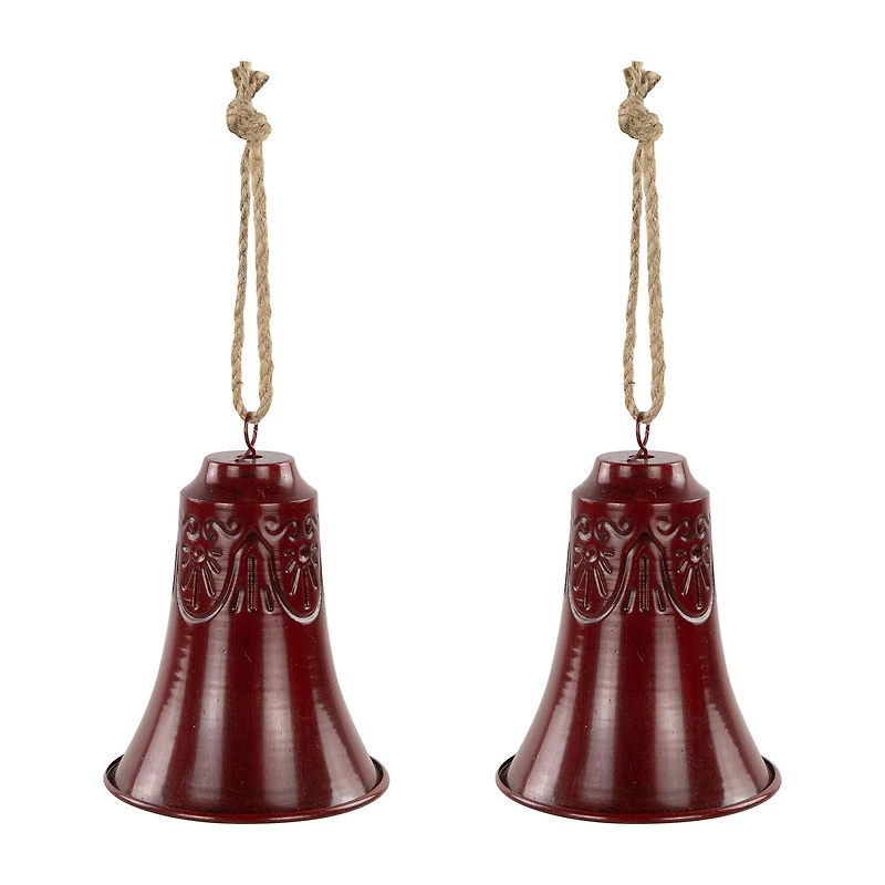 Northlight 6" Embossed Bell Christmas Ornament