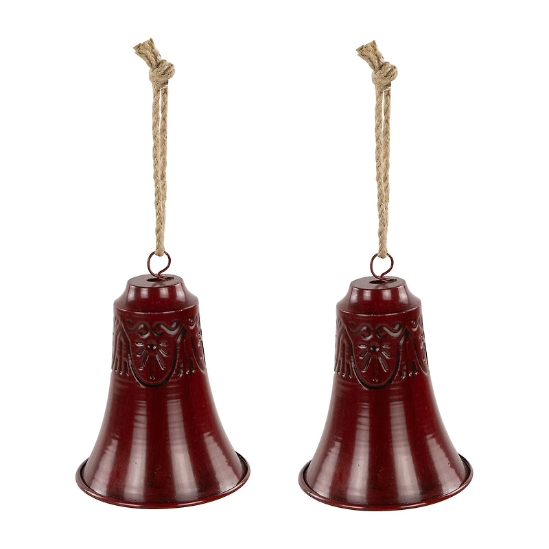 Northlight 6" Embossed Bell Christmas Ornament