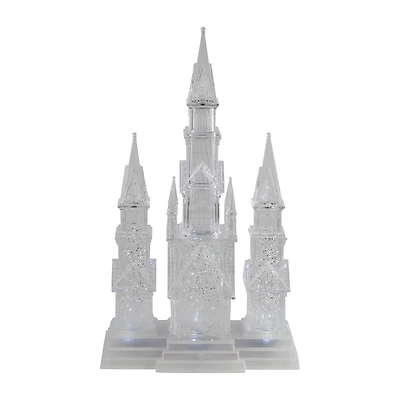 Northlight 18" Led Lighted Winter Church Acrylic Christmas Tabletop Decor