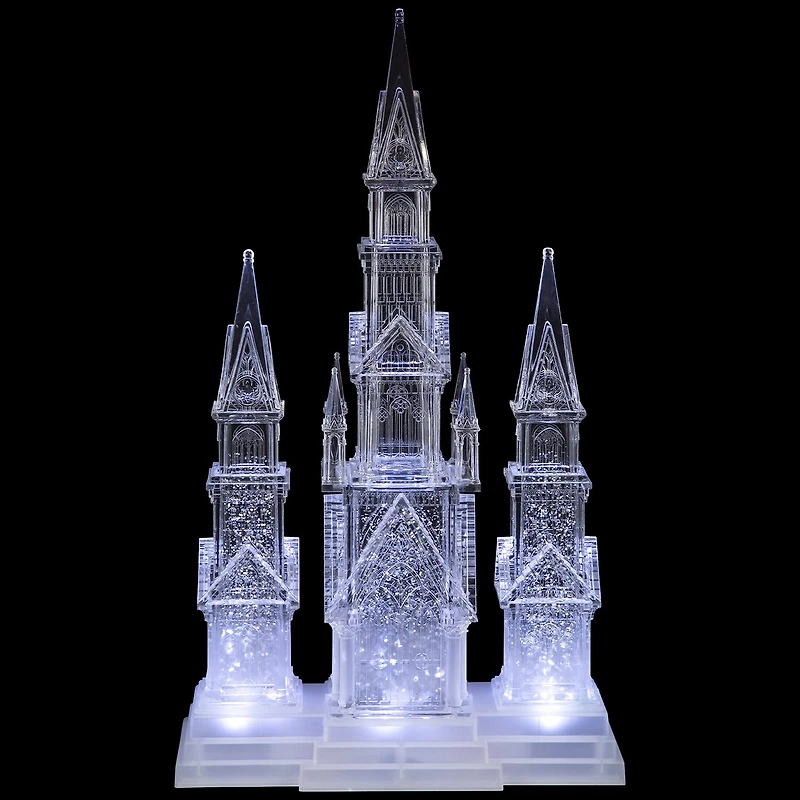 Northlight 18" Led Lighted Winter Church Acrylic Christmas Tabletop Decor