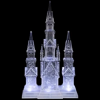 Northlight 18" Led Lighted Winter Church Acrylic Christmas Tabletop Decor