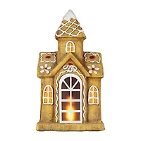 Northlight 16" Led Lighted Gingerbread House With Icing Accents Gingerbread House
