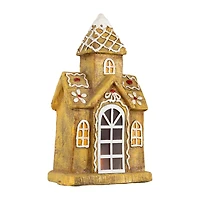 Northlight 16" Led Lighted Gingerbread House With Icing Accents Gingerbread House