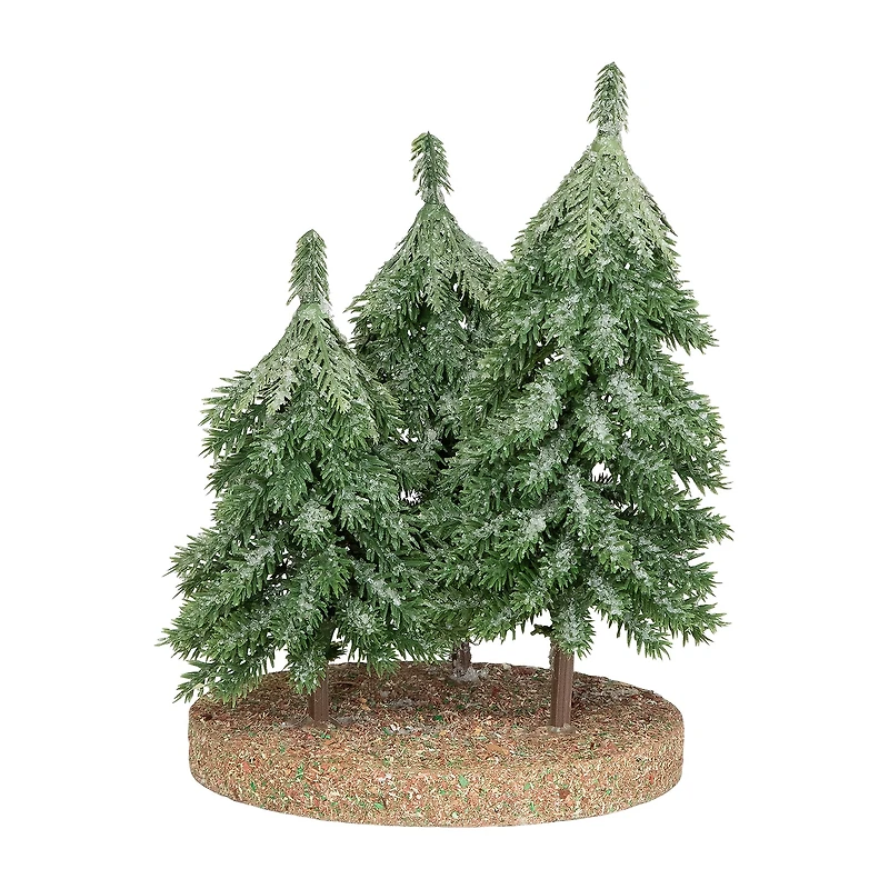 Northlight 8" Icy Downswept Pine Trio Of 1 Foot Pine Christmas Tree