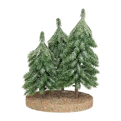 Northlight 8" Icy Downswept Pine Trio Of 1 Foot Pine Christmas Tree