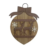 Northlight 18" Rustic Reindeer Wall Sign