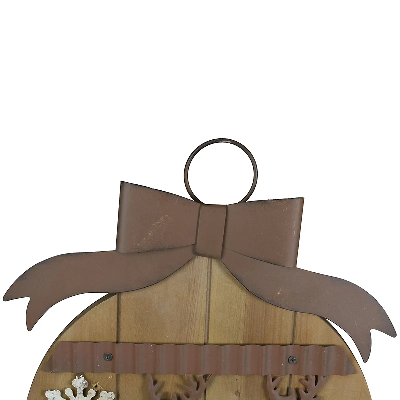 Northlight 18" Rustic Reindeer Wall Sign