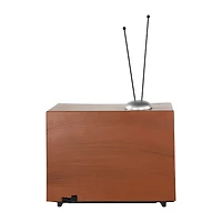Northlight 9" Led Lighted Animated Musical Tv With Ice Skating Plays Music Christmas Tabletop Decor