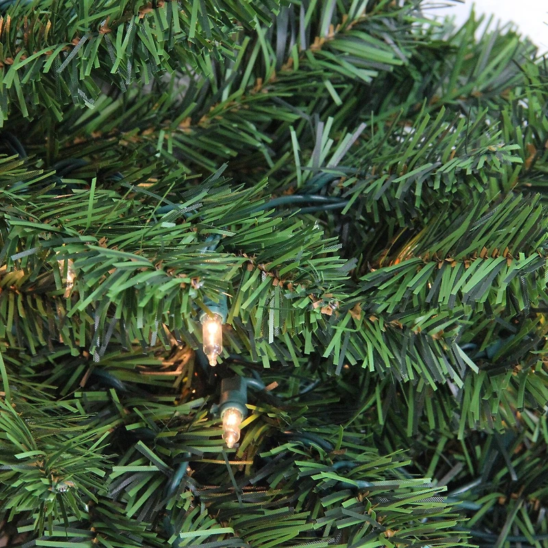 Northlight 52" Prelit Canadian Pine Artificial Teardrop Swag